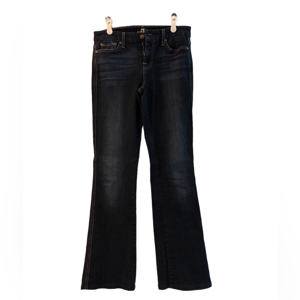 7 For All Mankind Women’s A-Pocket Flare Jeans in Dark Wash Size 26 Y2K
